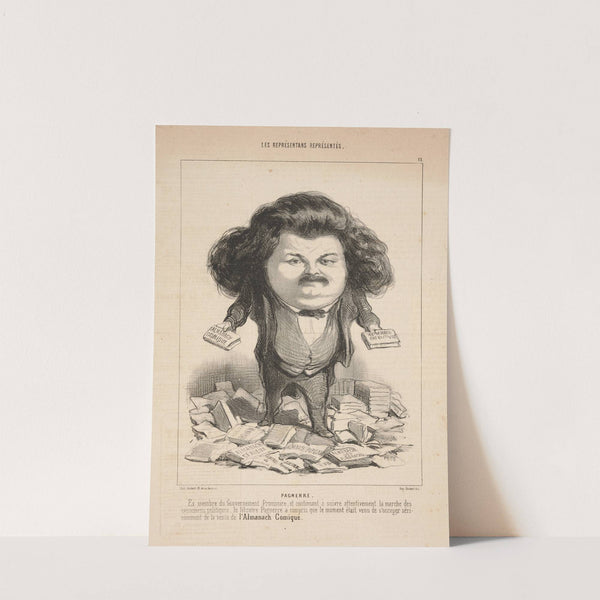 Pagnerre. Former member of the Provisional Government, and . . . From the Comic Almanach (1849) by Honoré Daumier