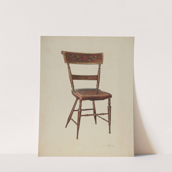 Painted Chair by Kurt Melzer