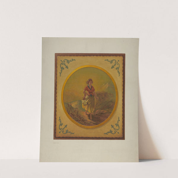 Painted Panel from Pullman Car Interior by Wayne White