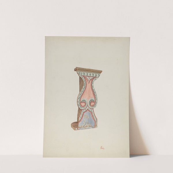 Painted Wall-stand for Flowers, etc. (1939) by Hal Blakeley