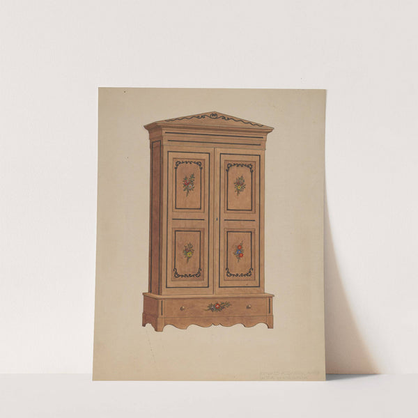 Painted Wardrobe by Edward A. Darby