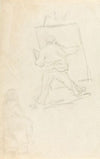 Painter at Easel, probably a Caricature of Frits Thaulow