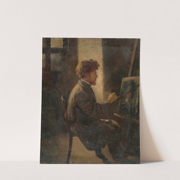 Painter at Work (1870) by Leopold Horovitz