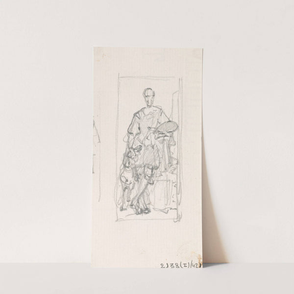 Painter with Dog by Nicaise De Keyser