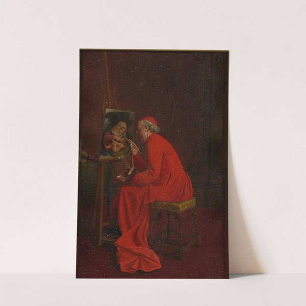 Painting A Madonna by Leo Herrmann