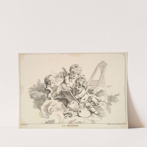 Painting (After F. Boucher) by Louis-Felix de La Rue