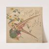 Pair of Chinese pheasants and a branch of yamabuki flowers by Kubo Shunman