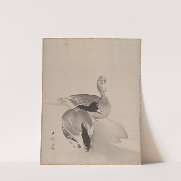 Pair of Ducks (1887–92) by Kawabata Gyokushō