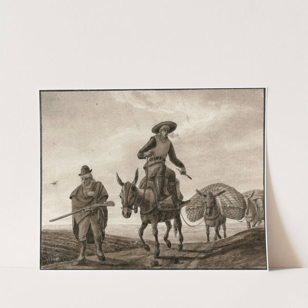 Pakezels trekken door het land by Otto Howen