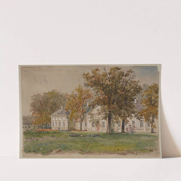 Pałac w Sieniawie by Juliusz Kossak