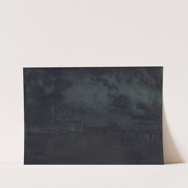 Palace at night by Joseph Pennell