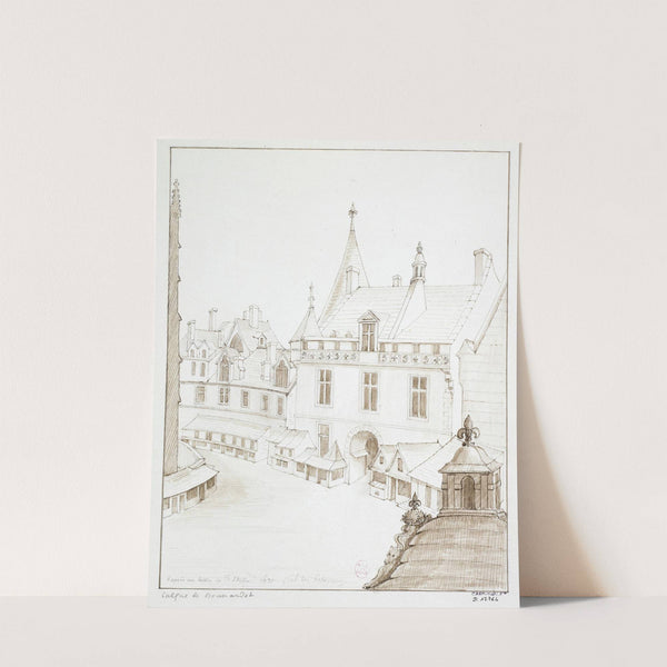 Palais de Justice et cour de la Sainte-Chapelle (1801 - 1900) by Alfred Bonnardot