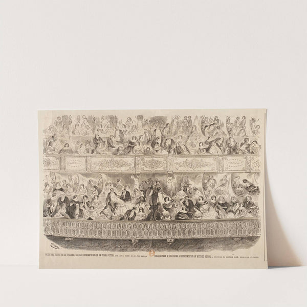 Palcos del teatro de los Italianos, en una representacion de la Sinora Ristori (1856) by Gustave Doré