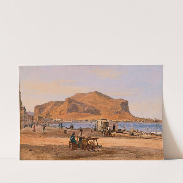 Palermo Harbor with a View of Monte Pellegrino by Martinus Rørbye