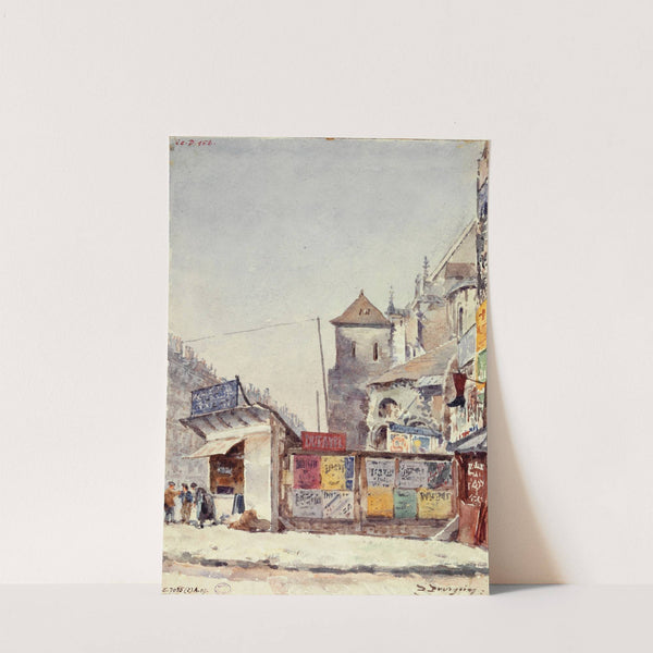 Palissade autour de l'église Saint-Nicolas, rue Réaumur by Marie-Désiré Bourgoin