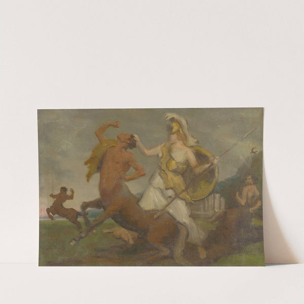 Pallas Athena Fighting Centaurs by Milan Thomka Mitrovský