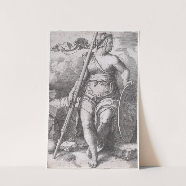 Pallas Athene by Lucas Van Leyden