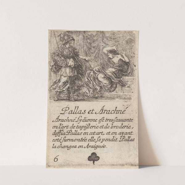 Pallas et Arachné by Stefano Della Bella