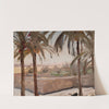 Palm trees against the pyramids. From the journey to Egypt (1903) by Jan Ciągliński