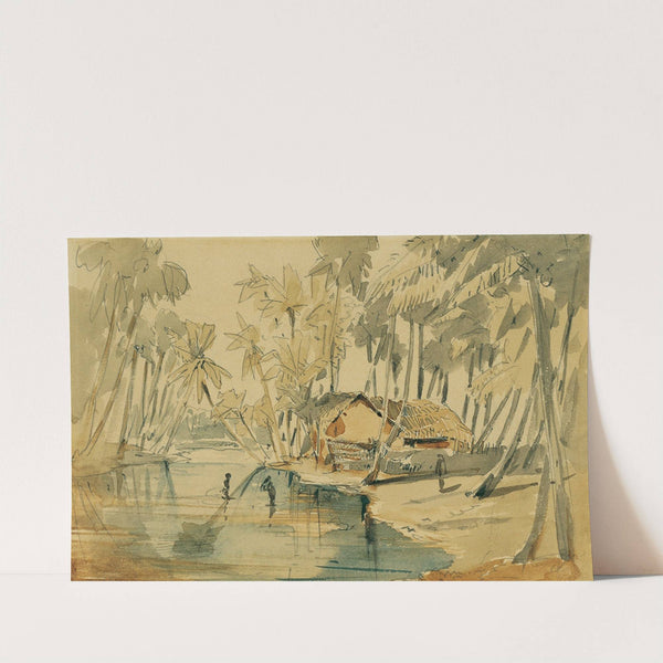 Palmenhain auf Ceylon (Sri Lanka) by Joseph Selleny