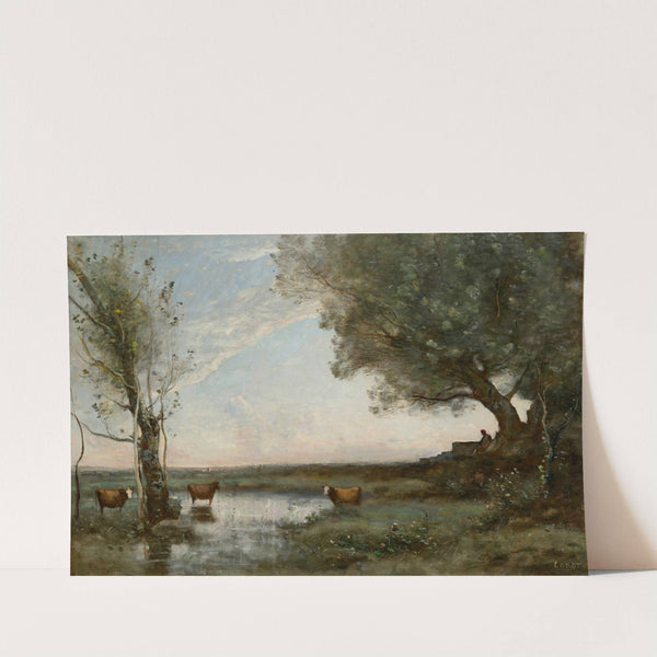 Paluds antiques by Jean-Baptiste-Camille Corot