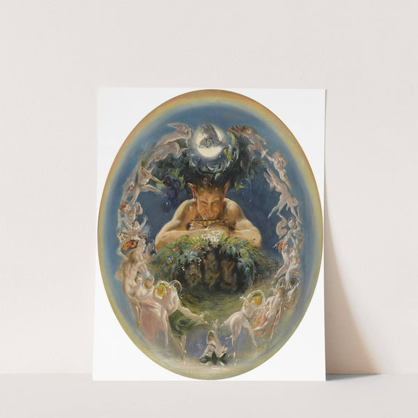 Pan And The Dancing Fairies (The Faun And The Fairies) by Daniel Maclise