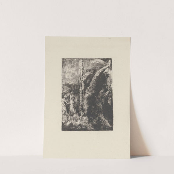 Pan et Bacchante le bras leve by Ker-Xavier Roussel