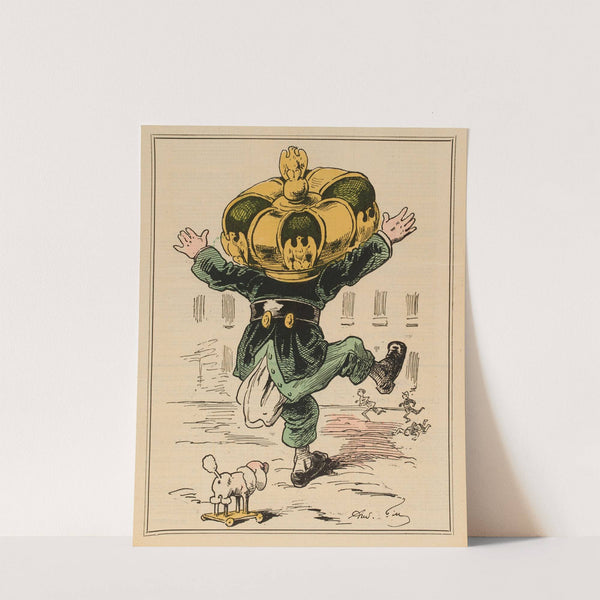 Pan Sur la tête à Totor (1879) by André Gill