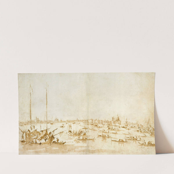 Panaromic View of the Bacino di San Marco, Looking up the Giudecca Canal (1780–93) by Francesco Guardi