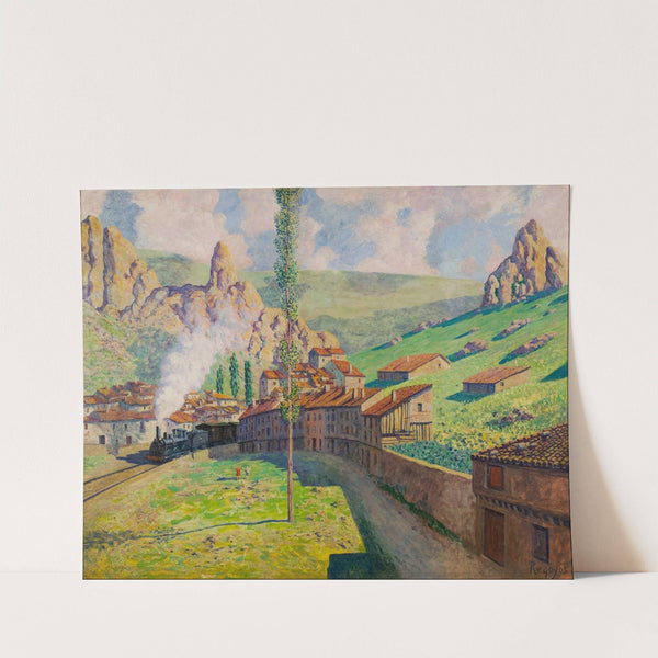 Pancorbo: Passing Train (1901) by Darío de Regoyos