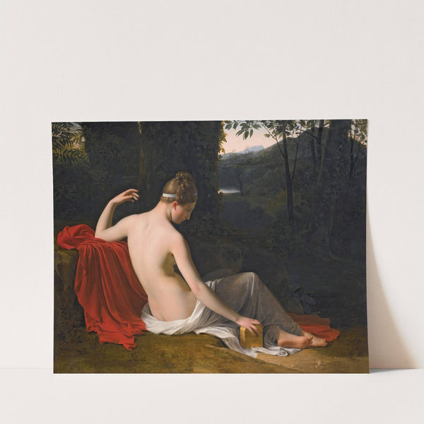 Pandora Reclining In A Wooded Landscape by Louis Hersent