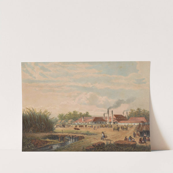 Pangka-fabriek nabij Tegal op Midden-Java Suikerfabriek Pangka (1865-1872) by Johan Conrad Greive