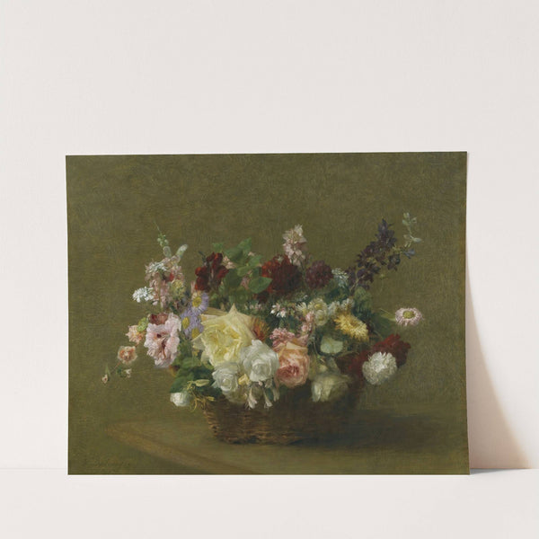 Panier De Fleurs Diverses by Victoria Fantin-Latour