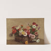 Panier De Zinnias by Victoria Fantin-Latour