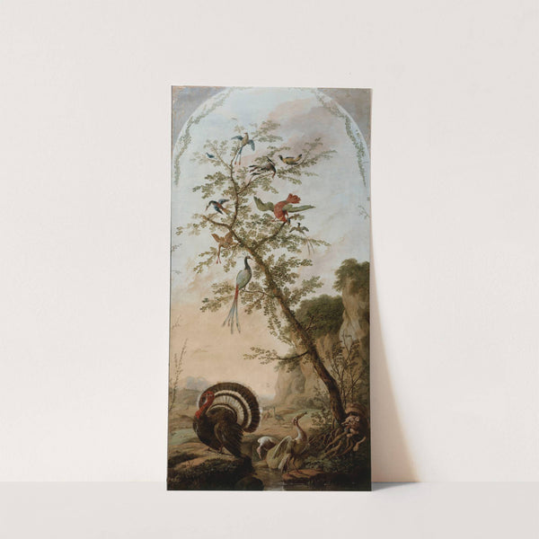 Panneau décoratif à sujets d'animaux by Jean-Baptiste Pillement