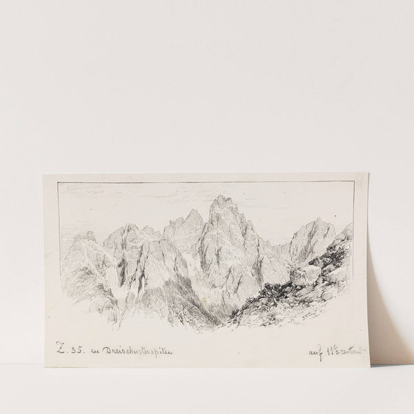 Panorama der Dreischusterspitze (Ca. 1880-90) by Edward Theodore Compton