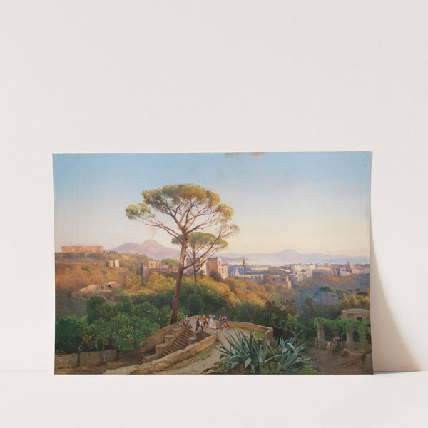 Panorama of Naples with Capodimonte and Mount Vesuvius in the distance by Giacinto Gigante