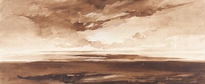 Panorama of the Coast at Sunset