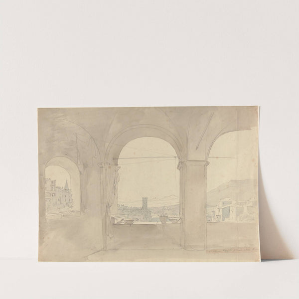 Panorama of Tivoli from a Loggia by Leo Von Klenze