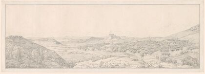Panorama toward Athens from the Garden of Aphrodite