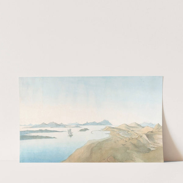 Panorama View on the Islands of Delos (early 19th–late 19th century) by Johann Michael Wittmer II