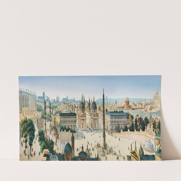 Panorama von Rom by Leopoldo Calvi