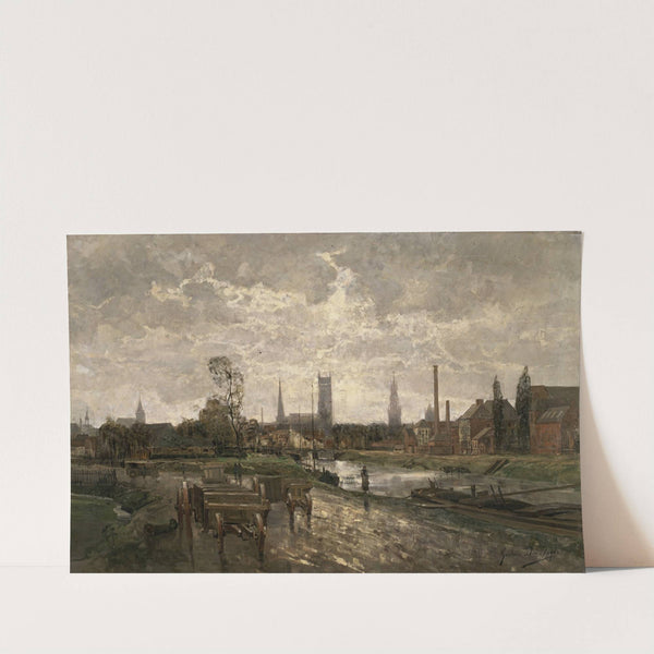 Panoramisch gezicht op Gent by Gustave Den Duyts