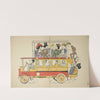 Panthéon – Champs-Elysées, Compagnie générale des autobus (1900-1925) by Georges Goursat (Sem)