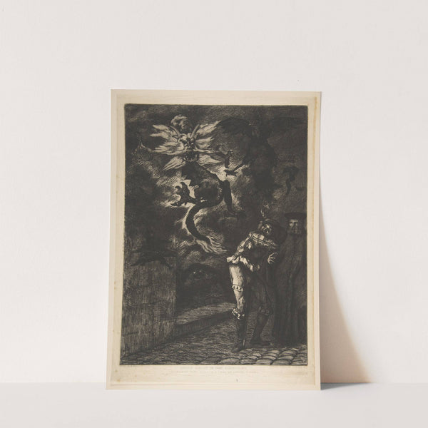 Panurge leaving Raminagrobis (1854–55) by Félix Bracquemond