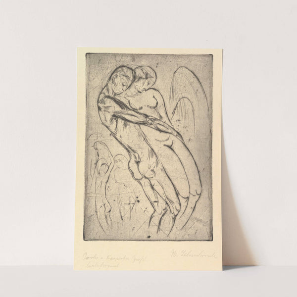 Paolo and Francesca (Paolo und Francesca groß, Hochformat) (1913) by Wilhelm Lehmbruck