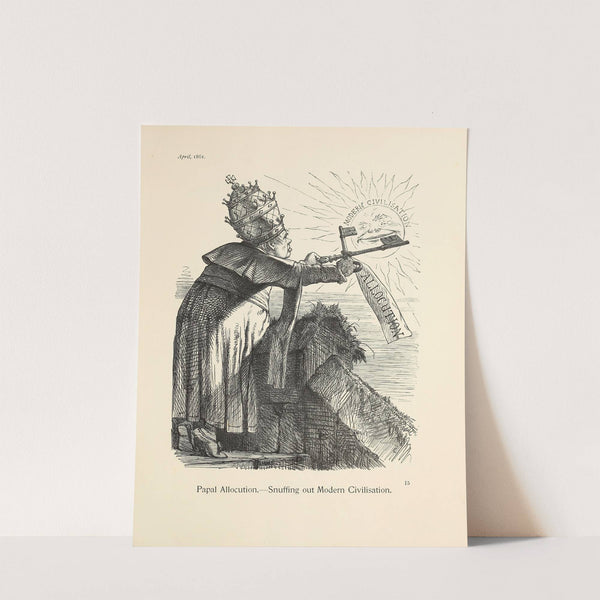 Papal Allocution. — Snuffing out Modern Civilisation by Sir John Tenniel