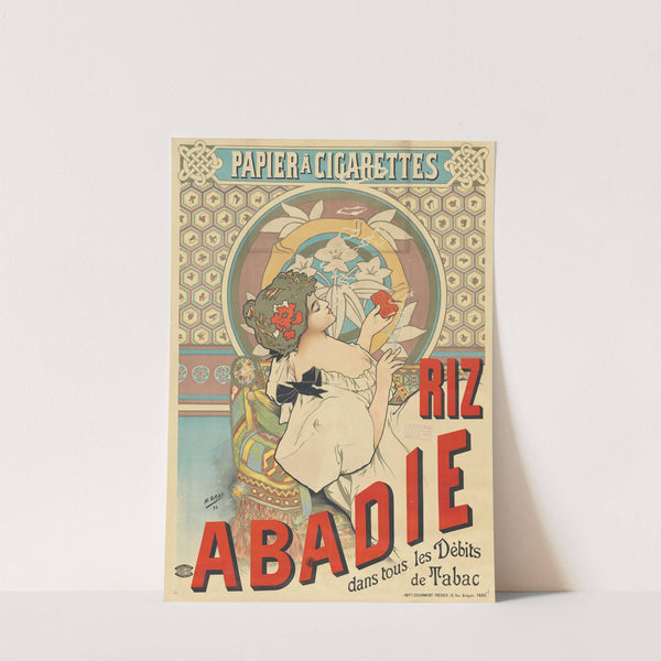Papier à cigarette Riz Abadie (1898) by Henri Boulanger Gray