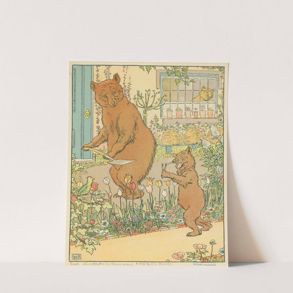 Pappa and baby bear by Leonard Leslie Brooke