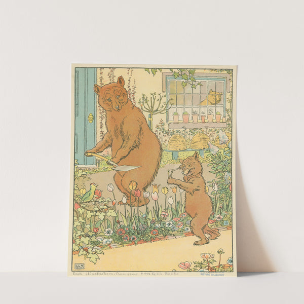 Pappa and baby bear (1909) by Leonard Leslie Brooke